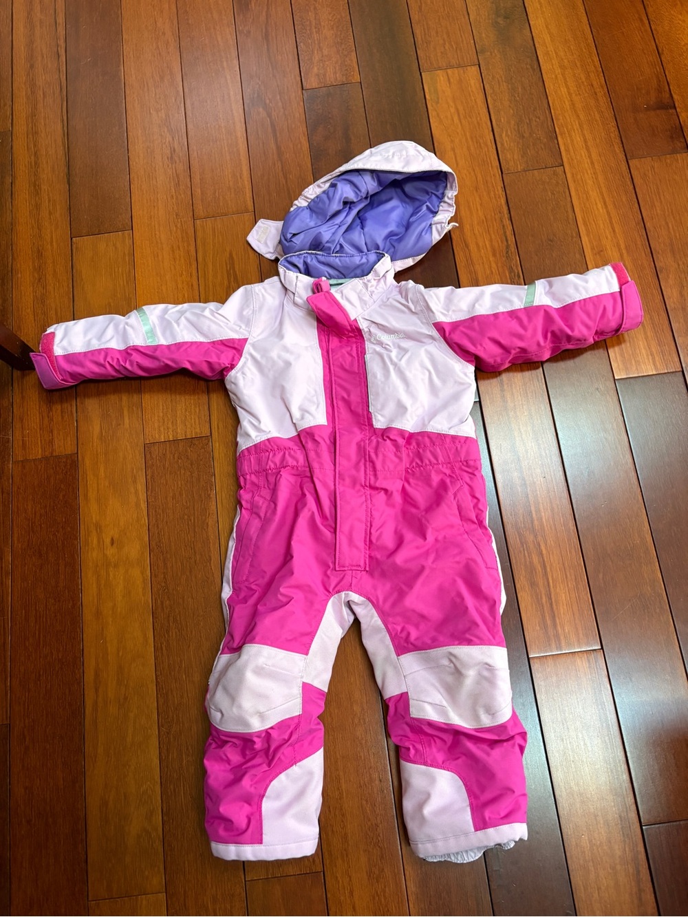 Columbia Pink & Light Pink Kids  snowsuit girls size 2